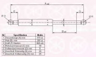 Газовая пружина KLOKKERHOLM 50217105