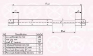 Газовая пружина KLOKKERHOLM 50227102