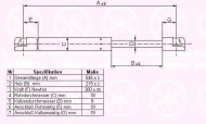 Газовая пружина KLOKKERHOLM 50227105