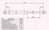 Газовая пружина KLOKKERHOLM 55367120