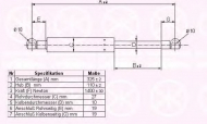 Газовая пружина KLOKKERHOLM 35277120