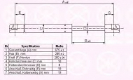 Газовая пружина KLOKKERHOLM 35282800