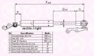 Газовая пружина KLOKKERHOLM 81097102