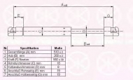 Газовая пружина KLOKKERHOLM 66157100