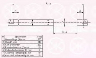 Газовая пружина KLOKKERHOLM 50397100