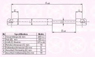 Газовая пружина KLOKKERHOLM 50407100