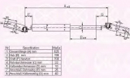 Газовая пружина KLOKKERHOLM 81547102
