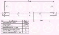 Газовая пружина KLOKKERHOLM 81607100