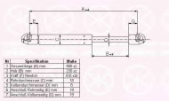 Газовая пружина KLOKKERHOLM 50497105