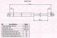 Газовая пружина KLOKKERHOLM 50527100