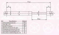 Газовая пружина KLOKKERHOLM 95587102