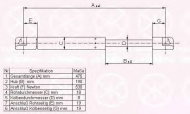 Газовая пружина KLOKKERHOLM 50767100