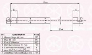 Газовая пружина KLOKKERHOLM 50772800