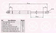 Газовая пружина KLOKKERHOLM 50777120