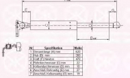 Газовая пружина KLOKKERHOLM 34387121