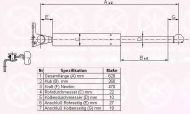 Газовая пружина KLOKKERHOLM 34387122