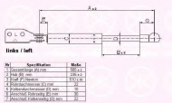 Газовая пружина KLOKKERHOLM 34507121