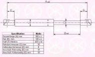 Газовая пружина KLOKKERHOLM 60377104