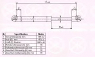Газовая пружина KLOKKERHOLM 60377110