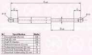 Газовая пружина KLOKKERHOLM 90457120