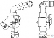 Клапан HELLA 9XL 351 341-061