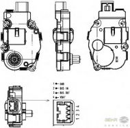 Регулировочный элемент HELLA 6NW 351 344-041