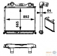 Теплообменник HELLA 8ML 376 724-371