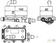 Теплообменник HELLA 8MO 376 725-101