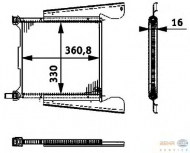 Теплообменник HELLA 8MO 376 726-411