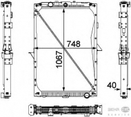Теплообменник HELLA 8MK 376 733-711