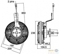 Сцепление HELLA 8MV 376 758-531