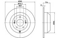Тормозной диск HELLA 8DD 355 116-871