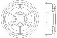 Тормозный барабан HELLA 8DT 355 300-051