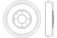 Тормозный барабан HELLA 8DT 355 300-071
