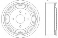 Тормозный барабан HELLA 8DT 355 300-131