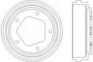 Тормозный барабан HELLA 8DT 355 300-151