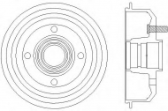 Тормозный барабан HELLA 8DT 355 300-161