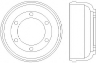 Тормозный барабан HELLA 8DT 355 300-211