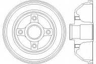 Тормозный барабан HELLA 8DT 355 300-401