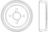 Тормозный барабан HELLA 8DT 355 300-511