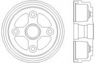 Тормозный барабан HELLA 8DT 355 300-541