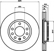 Тормозной диск HELLA 8DD 355 113-611