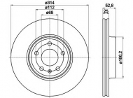 Тормозной диск HELLA 8DD 355 113-881