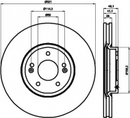Тормозной диск HELLA 8DD 355 114-461