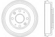 Тормозный барабан HELLA 8DT 355 300-761