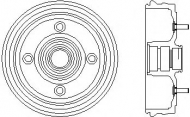 Тормозный барабан HELLA 8DT 355 300-891