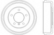 Тормозный барабан HELLA 8DT 355 301-141