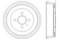 Тормозный барабан HELLA 8DT 355 301-201
