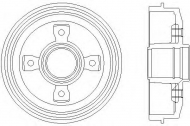 Тормозный барабан HELLA 8DT 355 301-211