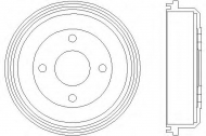 Тормозный барабан HELLA 8DT 355 301-291